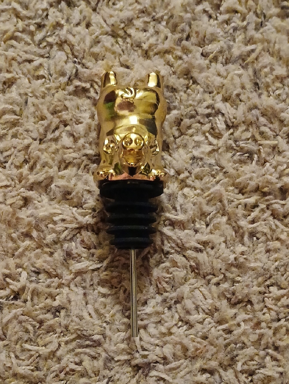 Gold Pig Bottle Pourer
